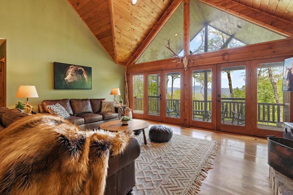 Lucky Bear Cabin Banner Elk Kültér fotó